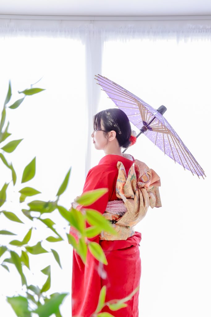 成人式赤い振袖