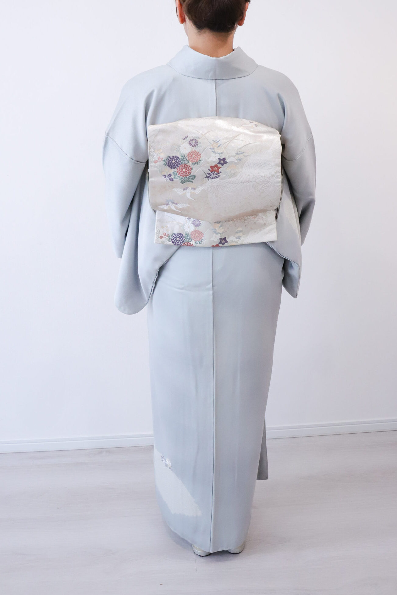 お母さま訪問着（ブルーグレー）バック